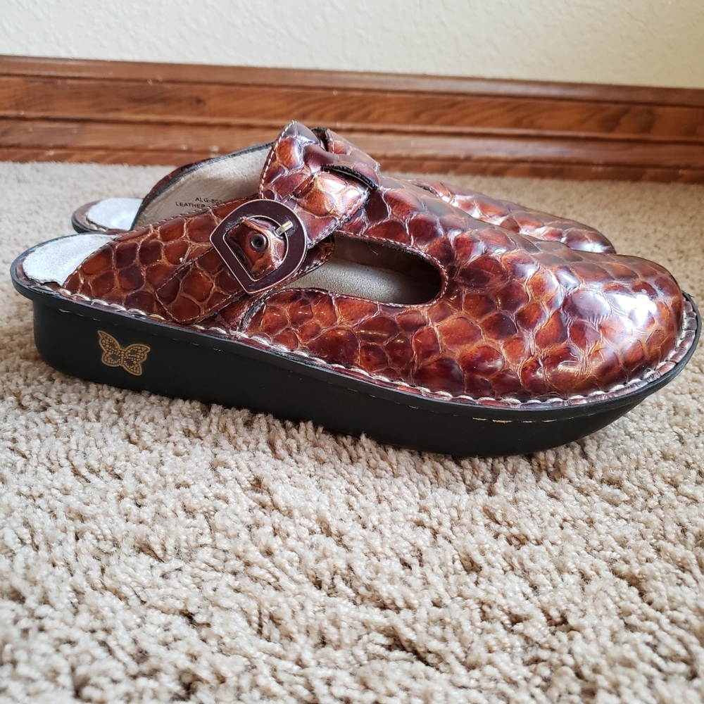 Alegria Clogs Classic Choco Croco Sz 40